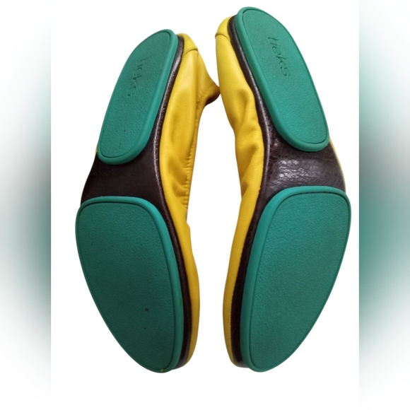 TIEKS by Gavrieli Mustard Yellow Flats Size 8 - Picture 6 of 12